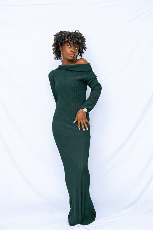 Robe longue Vert